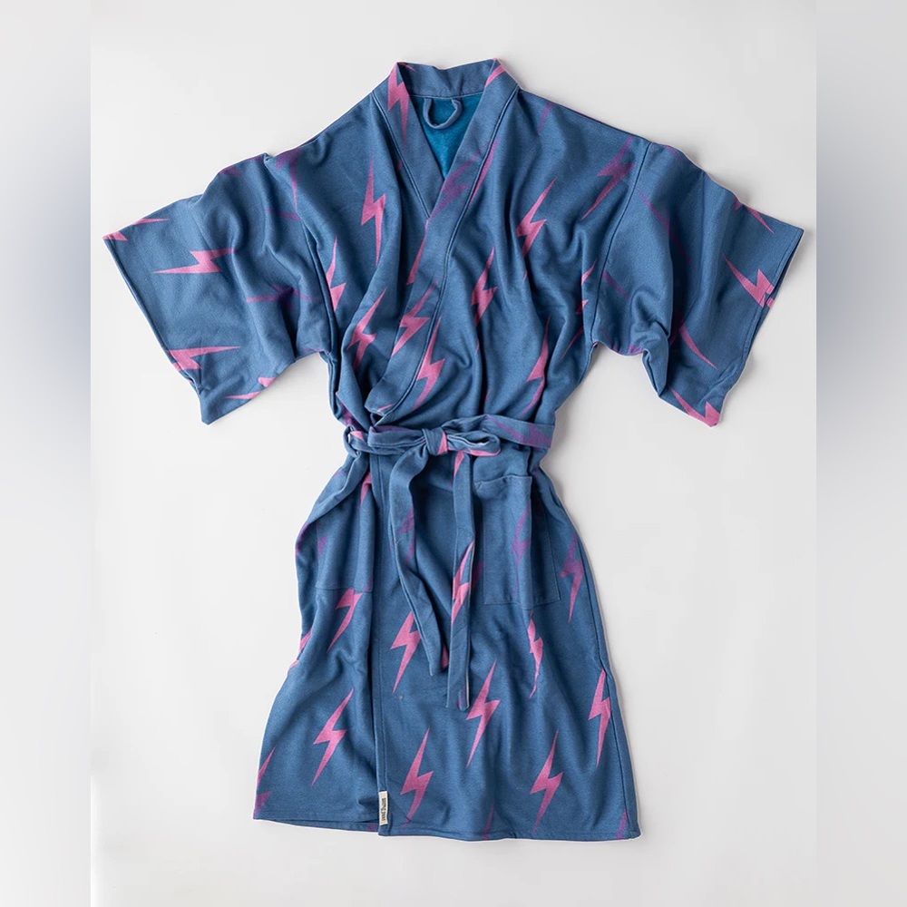 Highway Robery French Terry Zaggy Moonfuzz Bath Robe *RARE ITEM*